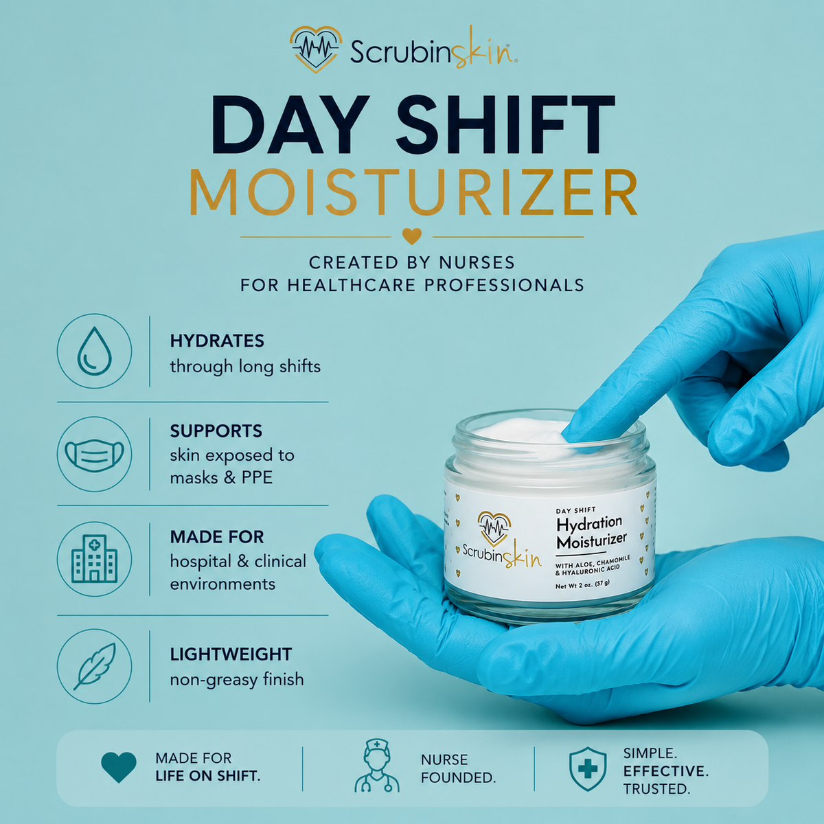 Day Shift Hydrating Moisturizer – Scrubinskin